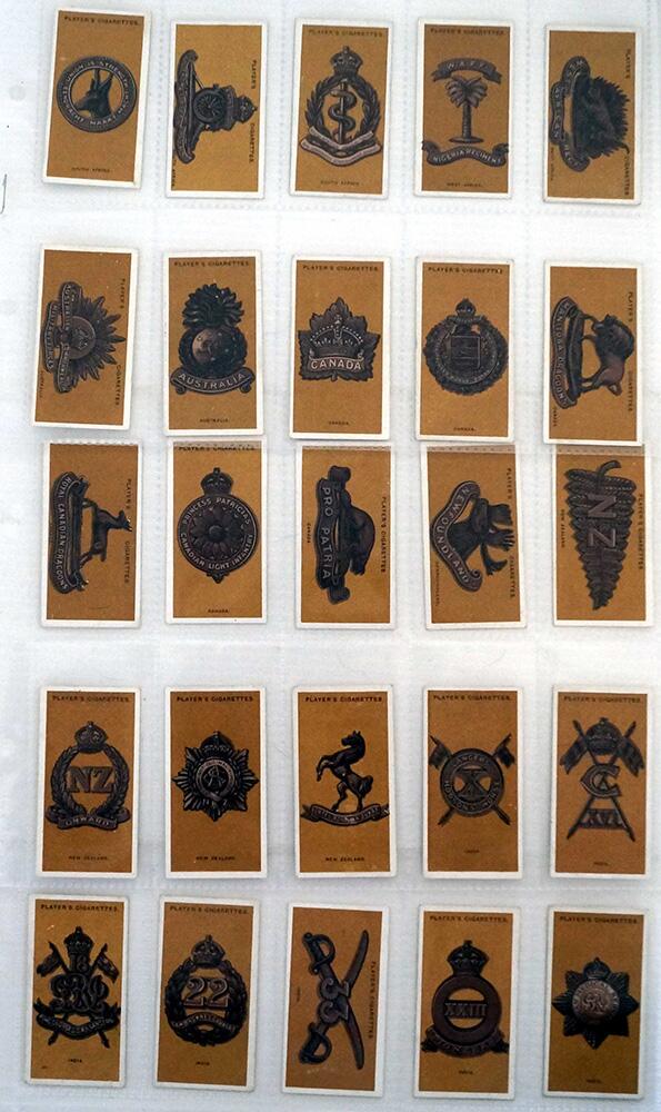 Colonial & Indian Army Badges  Full set of 25 cards (1916)