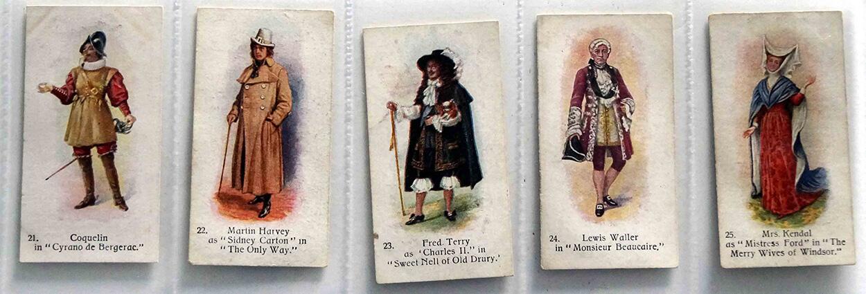 Full Set of 25 Cigarette Cards: Players Past and Present (1916) by Various
