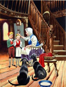 Grandma's Comfort art by Ron Embleton