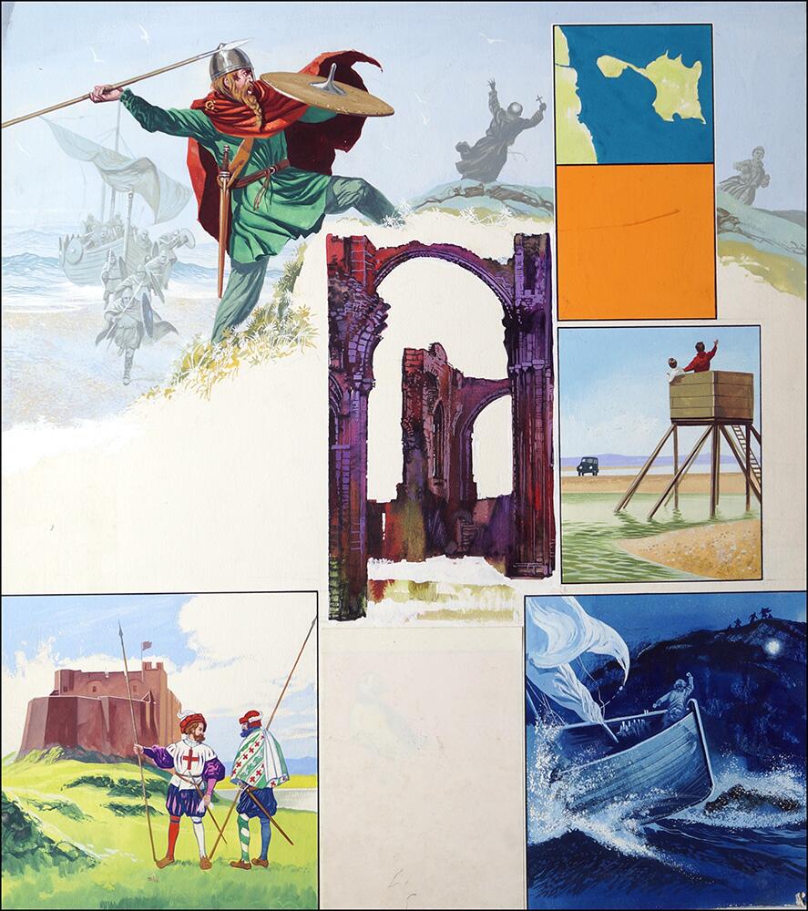 Lindisfarne - The Holy Isle art by Ron Embleton