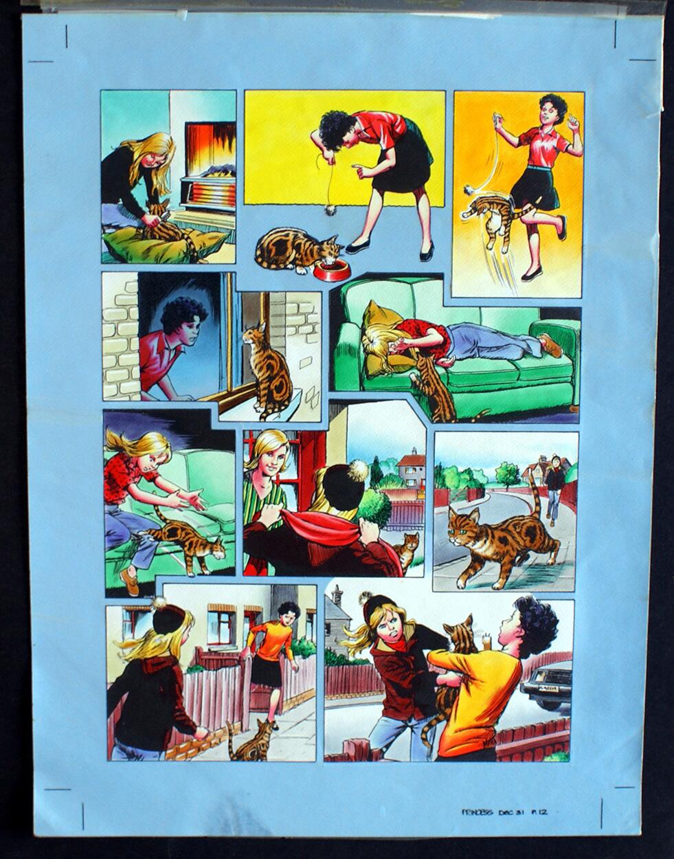 Enough To Make A Cat Laugh! (FOUR Pages) art by 20th Century unidentified artist