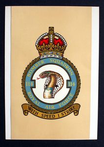 R.A.F. Badge: Bomber Squadron 114 art by 20th Century unidentified artist