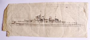 Battle Ship art by Leslie Ashwell Wood