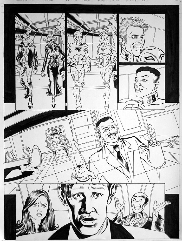 Doctor Who: Pay the Piper 2-12 art by Mike Collins and David Roach