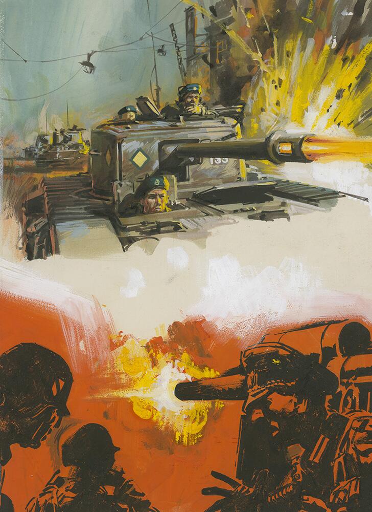 War Picture Library cover #222  'Road to Berlin' art by Pino Dell'Orco