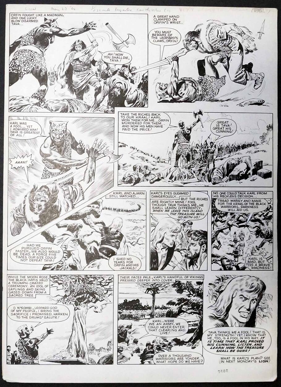 Karl The Viking: 23rd May 1964 art by Don Lawrence