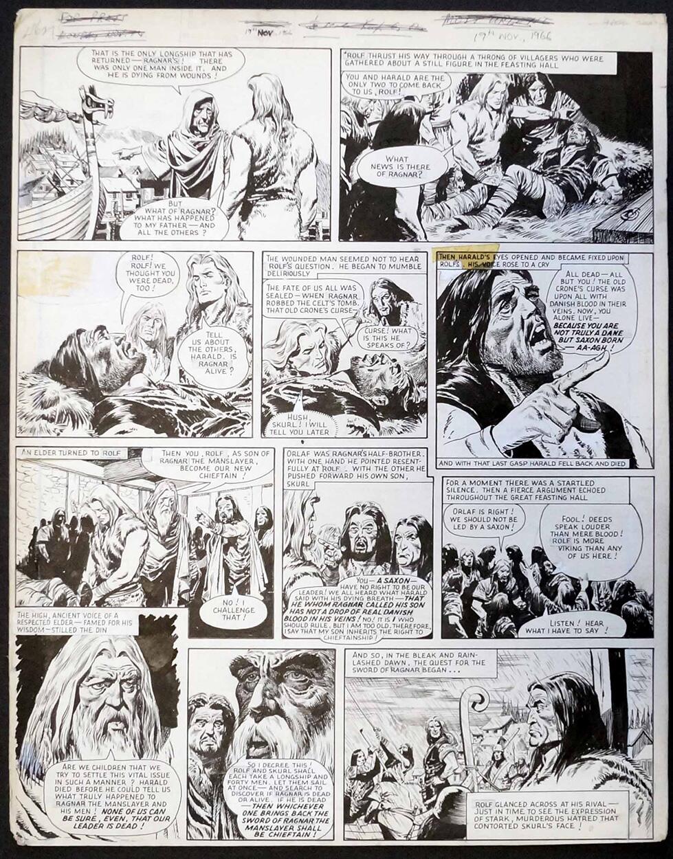 Karl The Viking: 19th November 1966 (Page 2) art by Don Lawrence