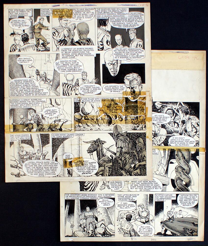 Captain Condor: 17th February 1962 (TWO pages) art by Brian Lewis