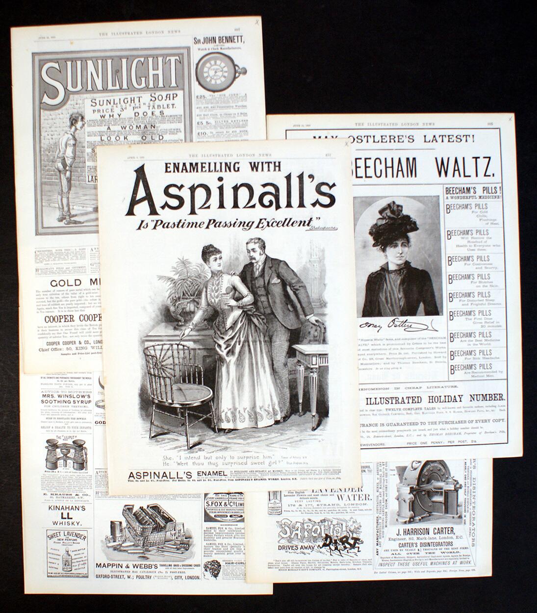 Illustrated London News: Advertising Bundle #3 (5 pages) art by Various Artists