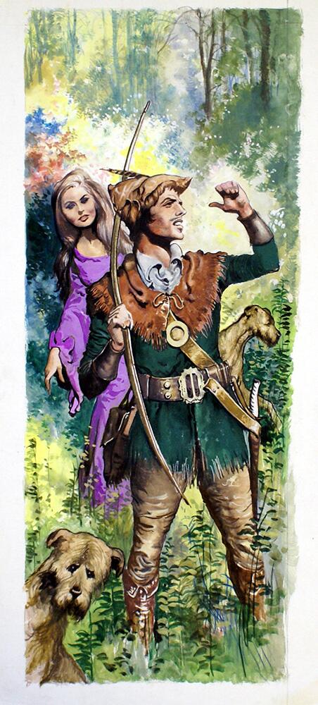 Robin Hood and Maid Marian art by Ernest Ratcliff