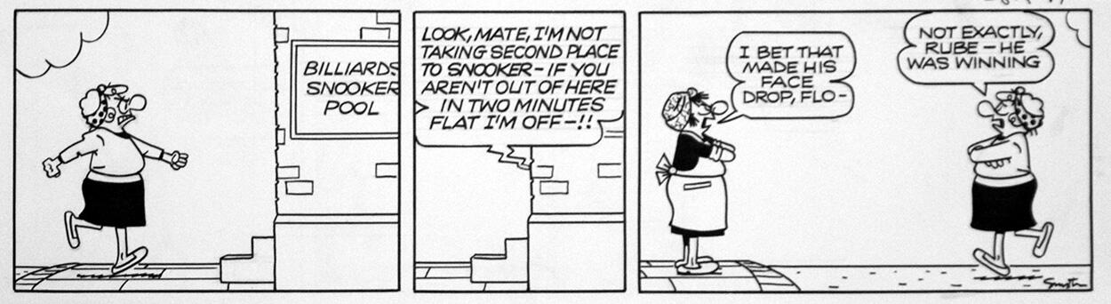 Andy Capp daily strip 28th April 1991 art by Reg Smythe