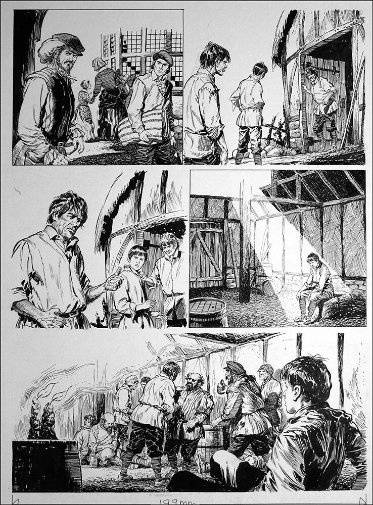 2nd page of episode art by Bill Baker