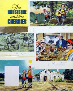 The Horseshoe and the Cherries art by Jesus Blasco