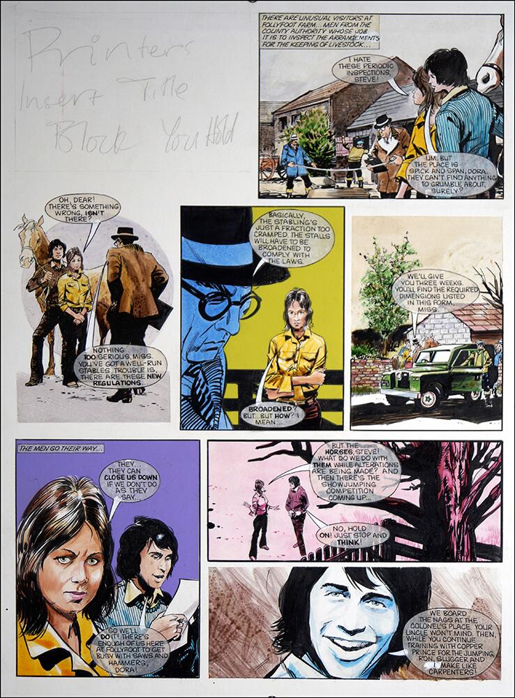 Follyfoot - Dora's Rival (TWO pages) art by Martin Asbury