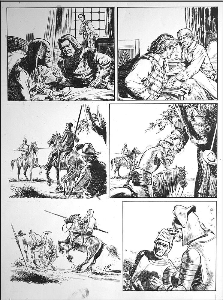 2nd page of episode art by Bill Baker