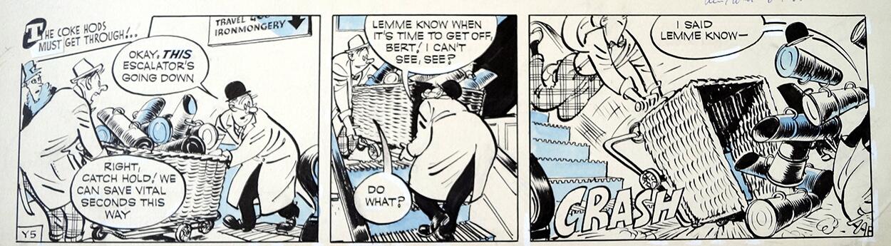 The Flutters daily strip Y5 art by Neville Colvin