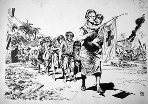 Heroes of the Red Cross Gladys Aylward art by Neville Colvin