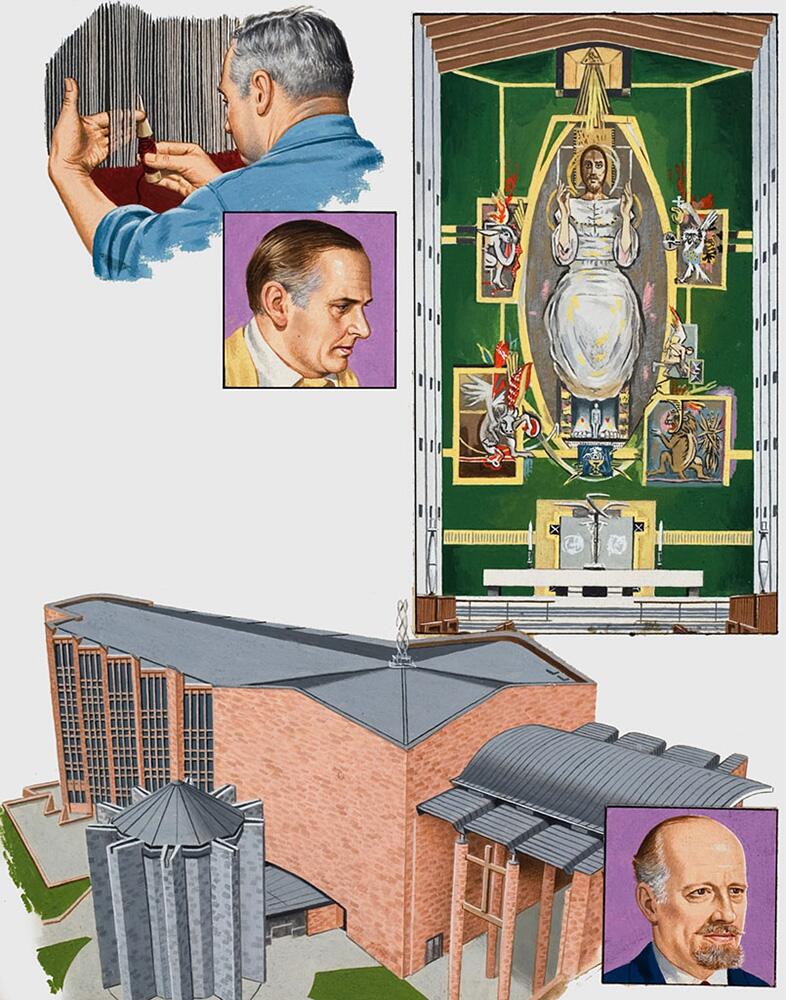 Coventry Cathedral art by John Keay