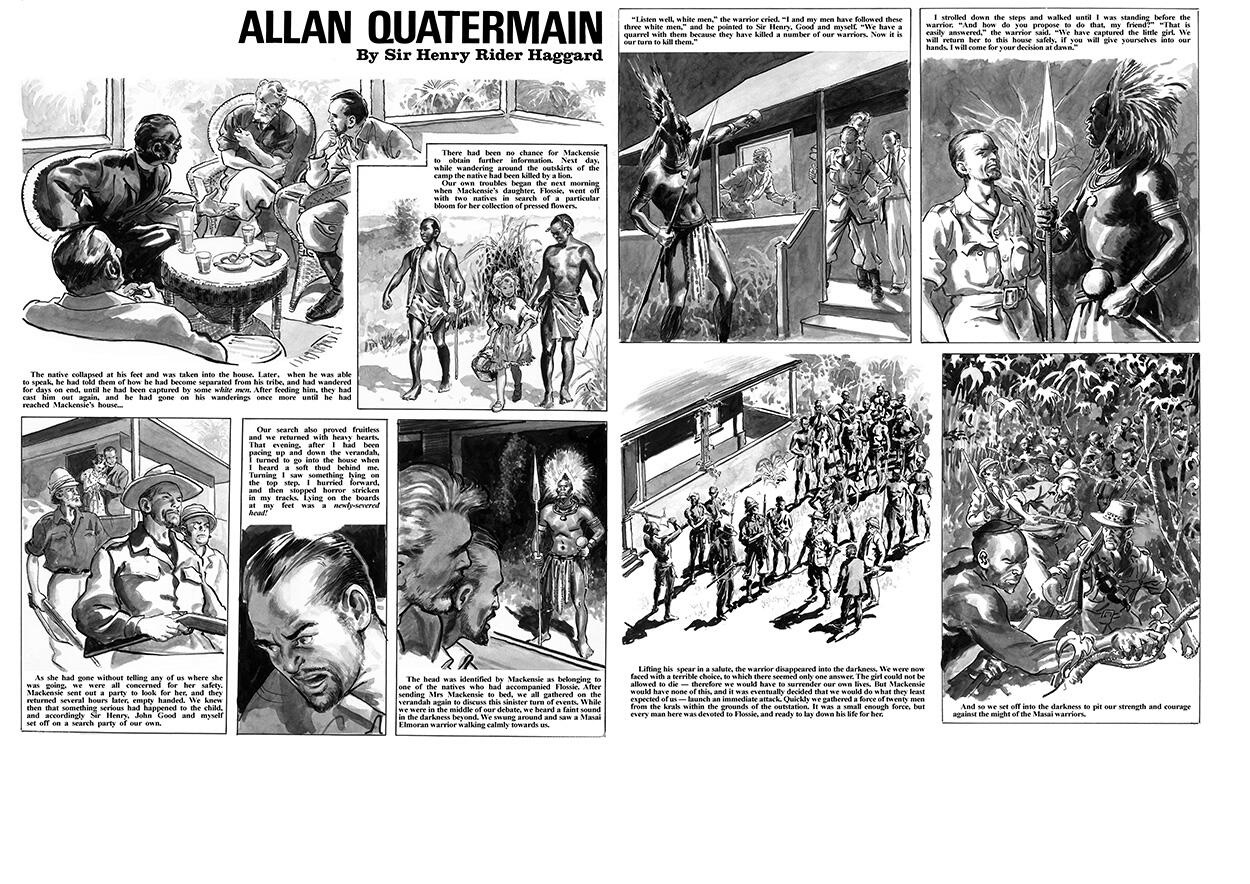 Allan Quatermain Pages 5 and 6 (TWO pages) art by Mike Hubbard