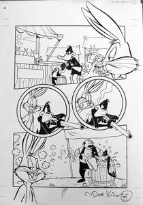 Bugs Bunny and Daffy Duck art by Dave King