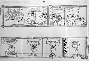 Taz-Mania comic page 1 art by Dave King