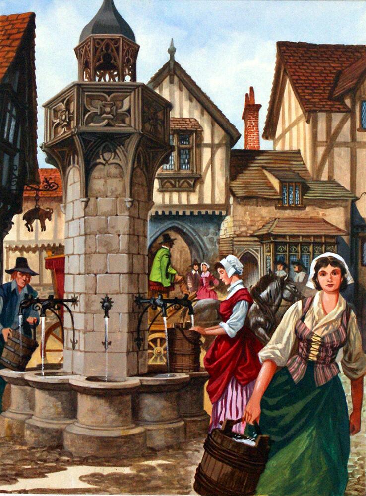 Bringing Water to the Towns art by Peter Jackson