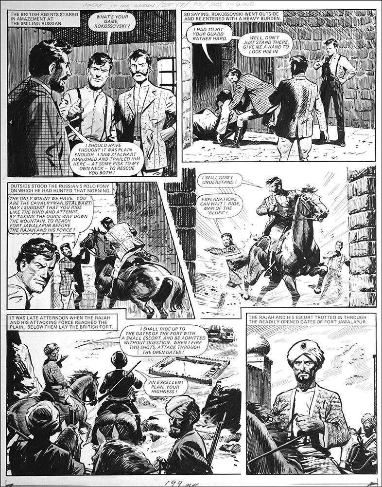 Agent of the Queen - Fort (TWO pages) art by Bill Lacey