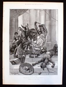 Cleopatra: Brennus art by Richard Caton Woodville Jr