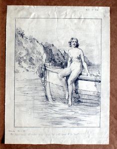 'Mermaid' art by Fortunino Matania