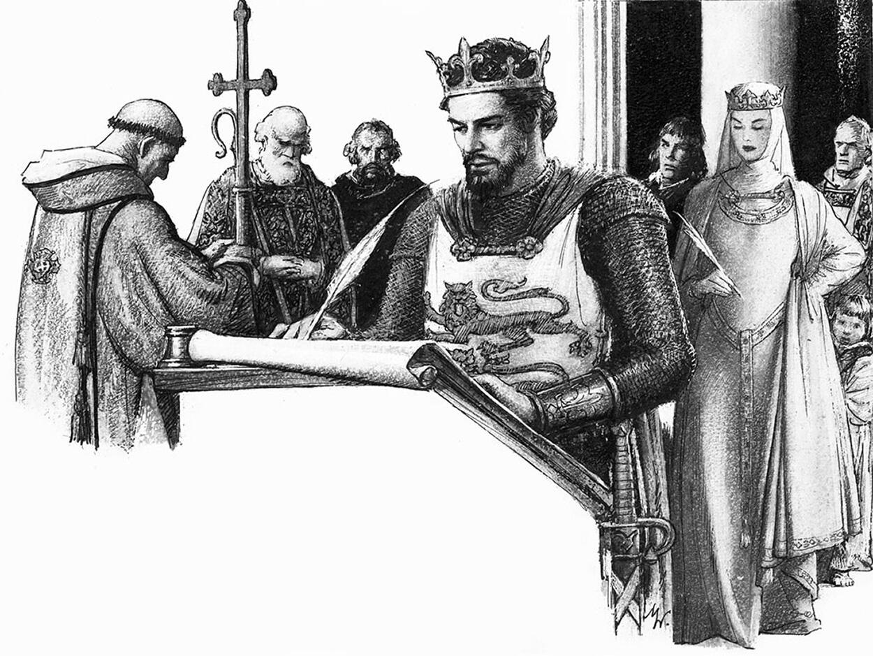 William The Conqueror And Queen Matilda art by John Millar Watt