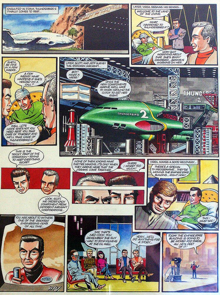 Thunderbird 2 In The Dock art by Keith Page