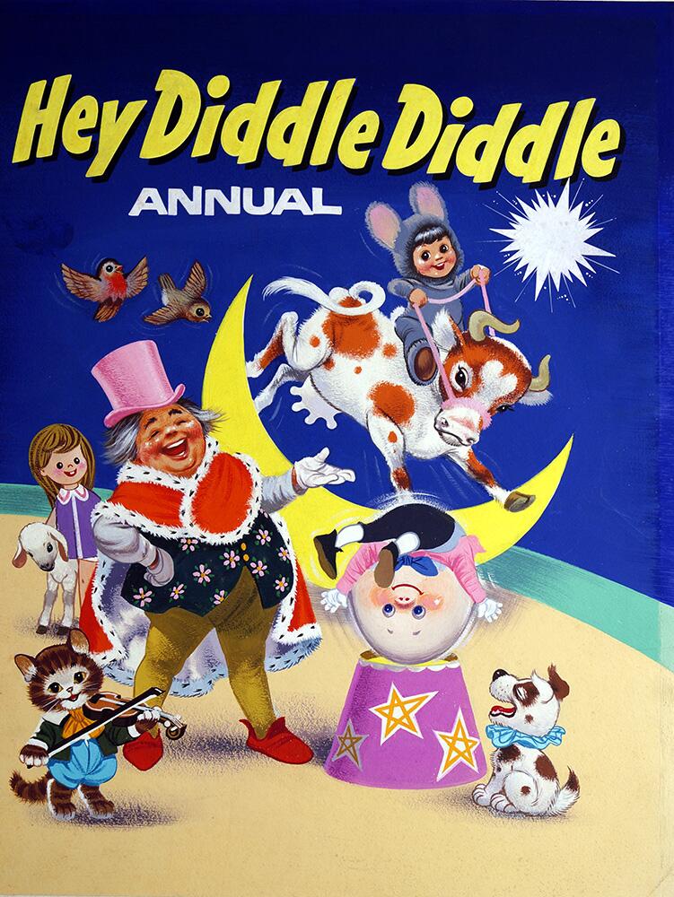 Hey Diddle Diddle - book cover art by William Francis Phillipps