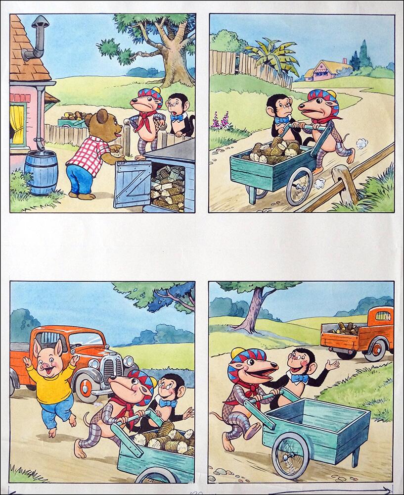 2nd page of story art by Peter Woolcock