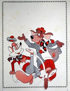 Dancing A Jig art by Peter Woolcock