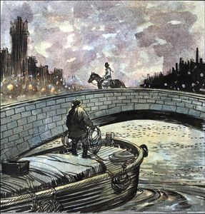 Black Beauty - London at Night art by Carlos Roume