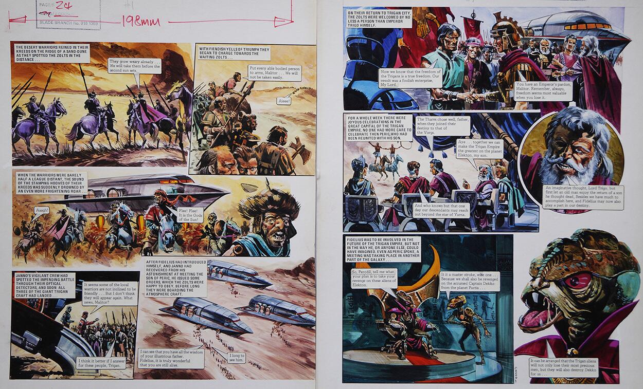 The Skorpiad Lord from 'Return of The Skorpiads' (TWO pages) art by Gerry Wood