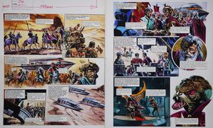 The Skorpiad Lord from 'Return of The Skorpiads' (TWO pages) art by Gerry Wood