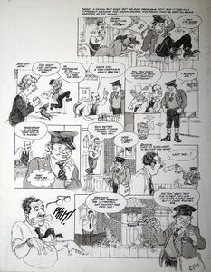 Benny Hill and the Postman art by Bill Titcombe