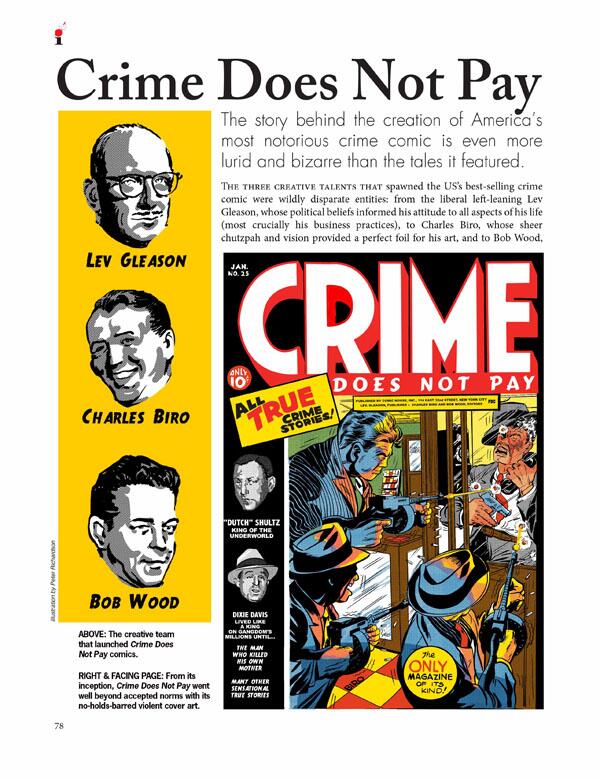 Crime Comics (illustrators Special #9) by Javier Meson, Tony Fabro, Peter Richardson