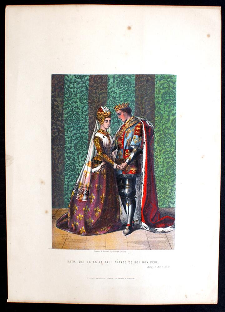 Henry V: Act V: Scene II art by Robert Dudley