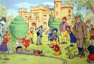 Rupert Bear: Open Day At the Squire's art by John Harrold