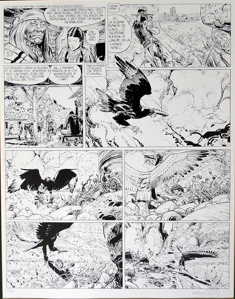 Blueberry limited edition art by Moebius (Jean Giraud)
