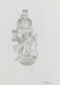 David Copperfield - Mr Barkis art by Ron Embleton