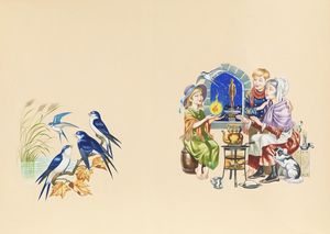 The Happy Prince: Restorative Cup of Tea art by Ron Embleton