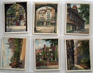 Full Set of 25 Cigarette Cards: Old London (1929) by Various
