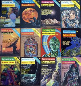 Fantasy & Science Fiction: 1972 (Complete) - Volume 42 & Volume 43, (12 issues)