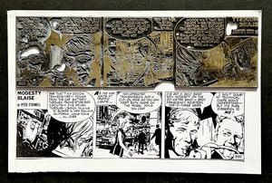 Modesty Blaise: Episode #1382 (Printing Plate) art by Jim Holdaway