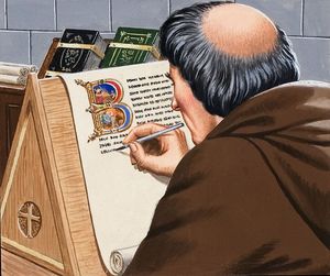 The Gutenberg Bible art by John Keay
