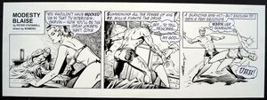 Modesty Blaise Daily Strip #8336 art by Enric Badia Romero