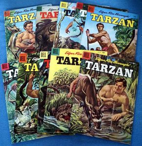Collection of 10 Dell Tarzan comics (1956) by Edgar Rice Burroughs